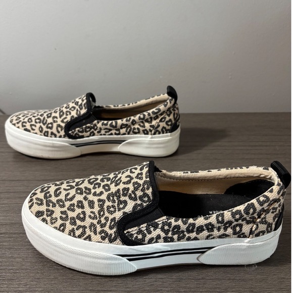 Sperry Top-Sider Crest Twin Gore Platform Leopard Print Slip on Sneaker Size 6 - Picture 6 of 8